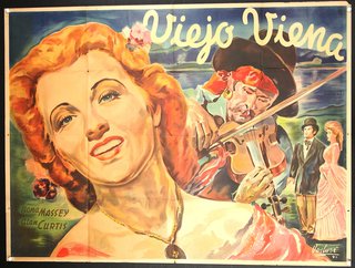 a poster of a woman with a violin and a man playing a violin