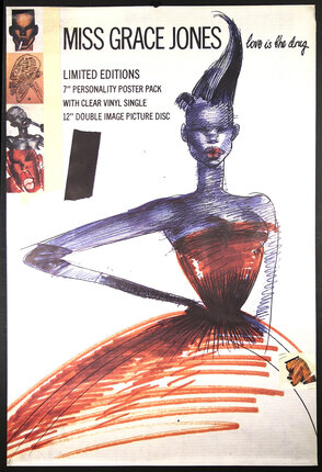 a poster of a woman in a dress
