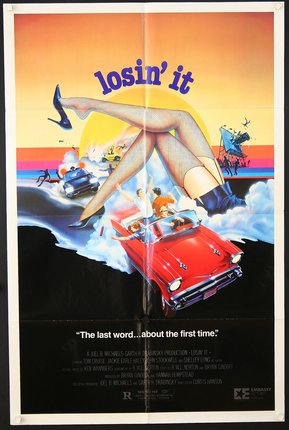 a movie poster of a woman in a convertible