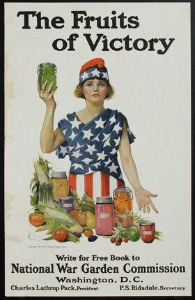 a woman holding a jar of pickles