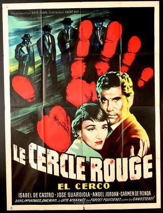 a movie poster with a hand and people