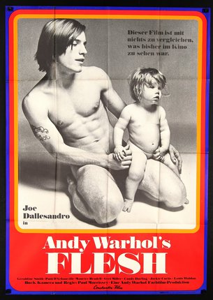 a poster of a man and a child