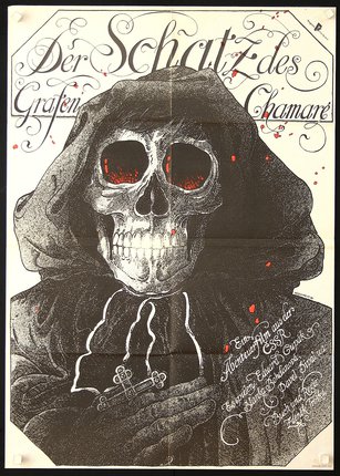 a poster of a skeleton