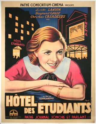 a poster of a woman smiling