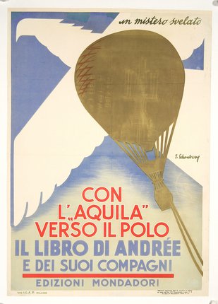 a poster with a balloon
