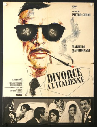 a movie poster of a man with a cigarette and a man in sunglasses
