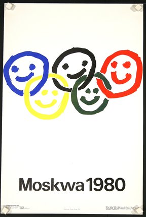 a poster with smiley faces