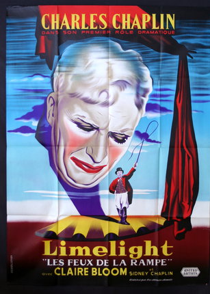 a poster of a man and a clown