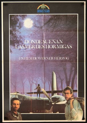 a movie poster with a couple of men on a plane