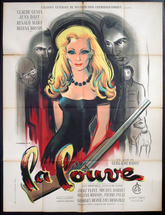 a movie poster of a woman with a gun