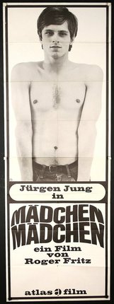 a poster of a man with no shirt