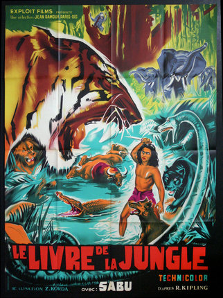 a poster of a jungle movie
