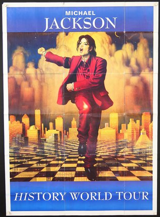 a poster of a man dancing