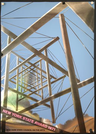 a metal structure with ropes