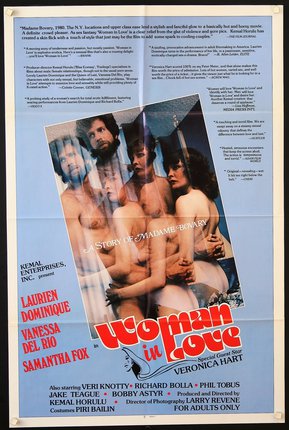 a movie poster of a woman in love