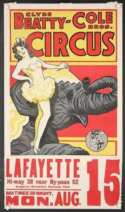 a poster of a circus