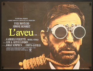a poster of a man with goggles