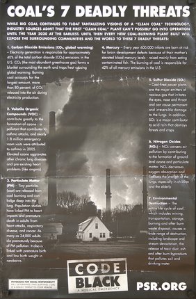 a poster with smoke coming out of the chimney