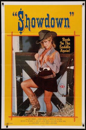 a poster of a woman in a cowboy outfit