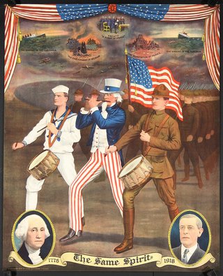 a poster of a military band