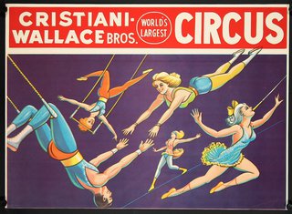 a poster of circus performers