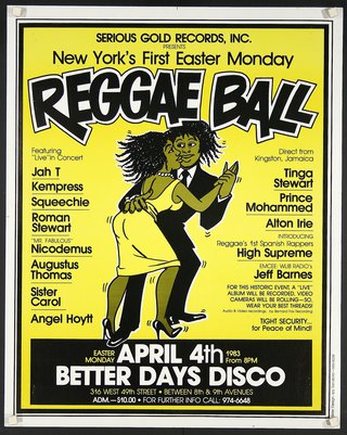 a poster for a reggae ball