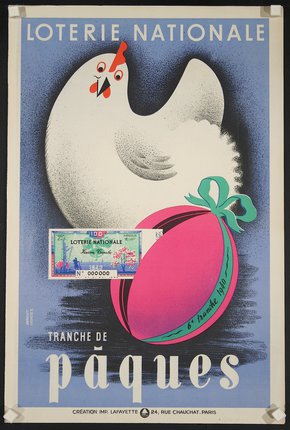 a poster of a bird and a egg