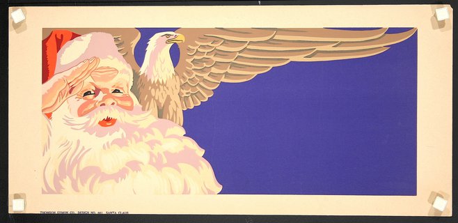 a poster with two eagles