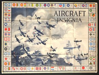 a poster of airplanes flying in the sky