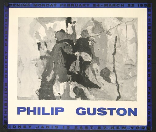 Philip Guston ポスター Philip Guston | Original Vintage Poster | Chisholm Larsson Gallery