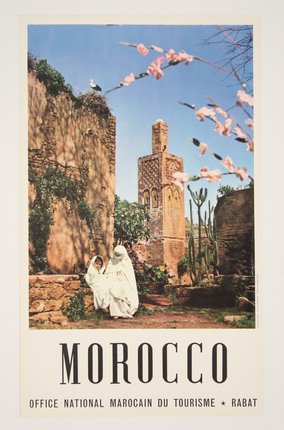 a poster of two women in white robes