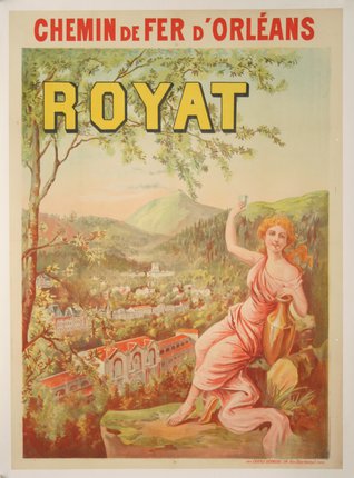 a poster of a woman holding a jug