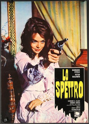 a movie poster of a woman pointing a gun