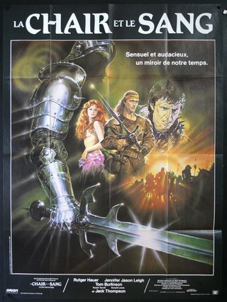 a movie poster of a knight with a sword