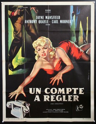 a movie poster of a woman falling down