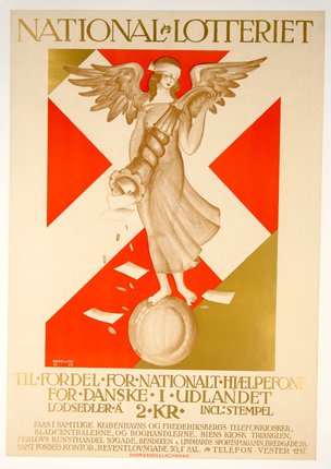 a poster of a woman holding a trumpet