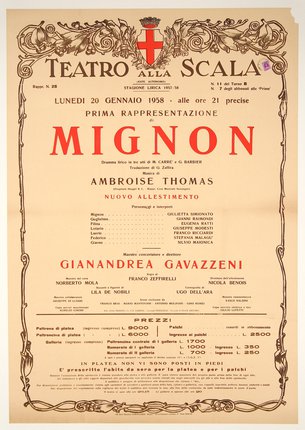 a poster of a theater