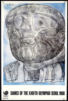 a drawing of a man's face