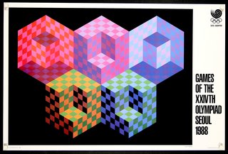 a colorful cubes on a black background