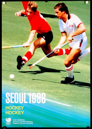 a group of men playing hockey