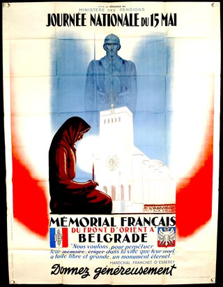a poster of a soldier and a woman