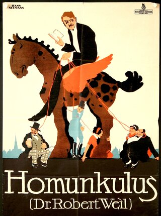 a poster of a man riding a horse