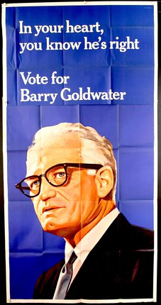 a poster of a man with glasses