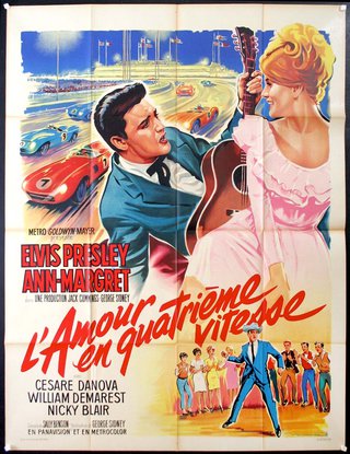 a movie poster of a man and woman holding a guitar