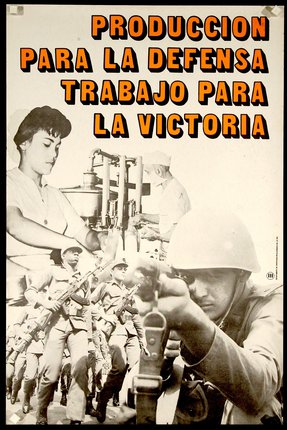 a poster of a soldier pointing a gun