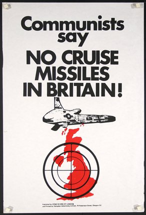 a poster with a plane and a target