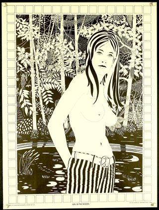 a woman standing in a pond