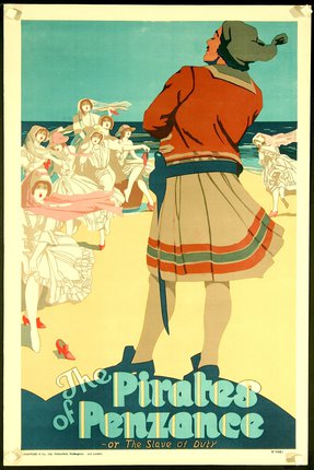 a poster of a man dancing on a beach