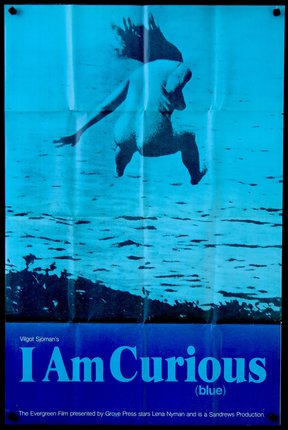 a poster of a person jumping into the water