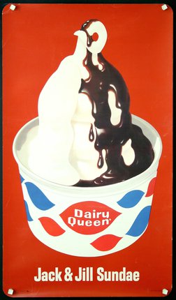 a poster of a frozen yogurt